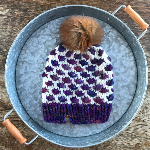 Adult Merino Lotus Beanie 12