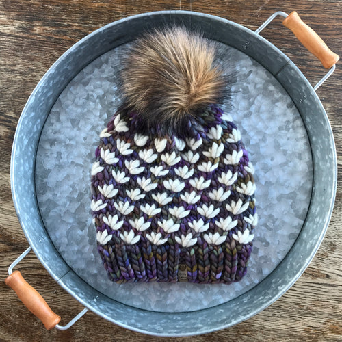 Adult Merino Lotus Beanie 9