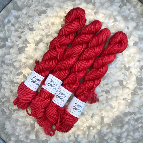 Mini Skein DK - Bright Red