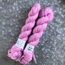 Load image into Gallery viewer, Rose Pink Mini Skein 80/20 sock
