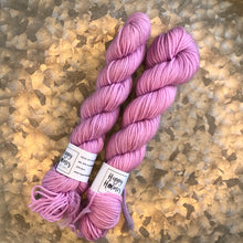 Load image into Gallery viewer, Rose Pink Mini Skein 80/20 sock