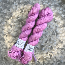 Load image into Gallery viewer, Rose Pink Mini Skein 80/20 sock