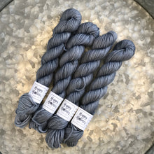 Load image into Gallery viewer, Storm Grey Mini Skein 80/20 sock