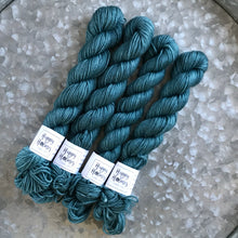 Load image into Gallery viewer, Teal Mini Skein 80/20 sock