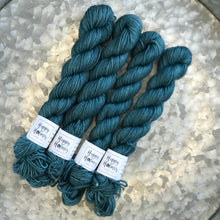 Load image into Gallery viewer, Teal Mini Skein 80/20 sock