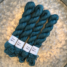 Load image into Gallery viewer, Teal Mini Skein 80/20 sock