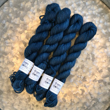 Load image into Gallery viewer, Midnight Mini Skein 80/20 sock