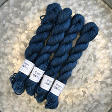 Load image into Gallery viewer, Midnight Mini Skein 80/20 sock