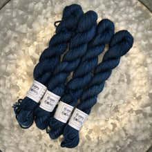 Load image into Gallery viewer, Midnight Mini Skein 80/20 sock