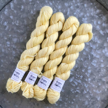Load image into Gallery viewer, Yellow Mini Skein 80/20 sock