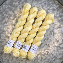 Load image into Gallery viewer, Yellow Mini Skein 80/20 sock