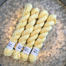 Load image into Gallery viewer, Yellow Mini Skein 80/20 sock