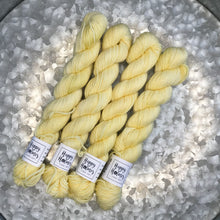 Load image into Gallery viewer, Yellow Mini Skein 80/20 sock