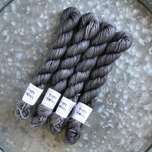 Load image into Gallery viewer, Grey Mini Skein 80/20 sock