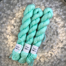 Load image into Gallery viewer, Aqua Mini Skein 80/20 sock