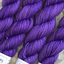 Load image into Gallery viewer, Grape Juice Mini Skein 80/20 sock