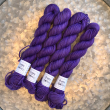 Load image into Gallery viewer, Grape Juice Mini Skein 80/20 sock