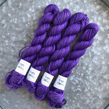 Load image into Gallery viewer, Grape Juice Mini Skein 80/20 sock