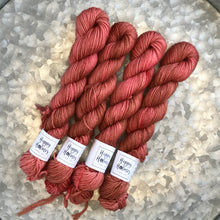 Load image into Gallery viewer, Terra Cotta Mini Skein 80/20 sock