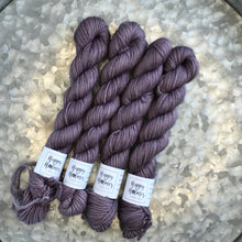 Load image into Gallery viewer, Soft Purple Mini Skein 80/20 sock