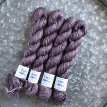 Load image into Gallery viewer, Soft Purple Mini Skein 80/20 sock