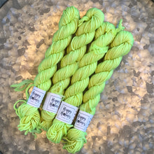 Load image into Gallery viewer, Mini Skein DK - Fluorescent Yellow