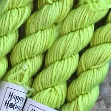 Load image into Gallery viewer, Mini Skein DK - Fluorescent Yellow