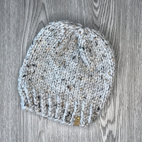 Beanie - Grey Tweed Adult  BA12