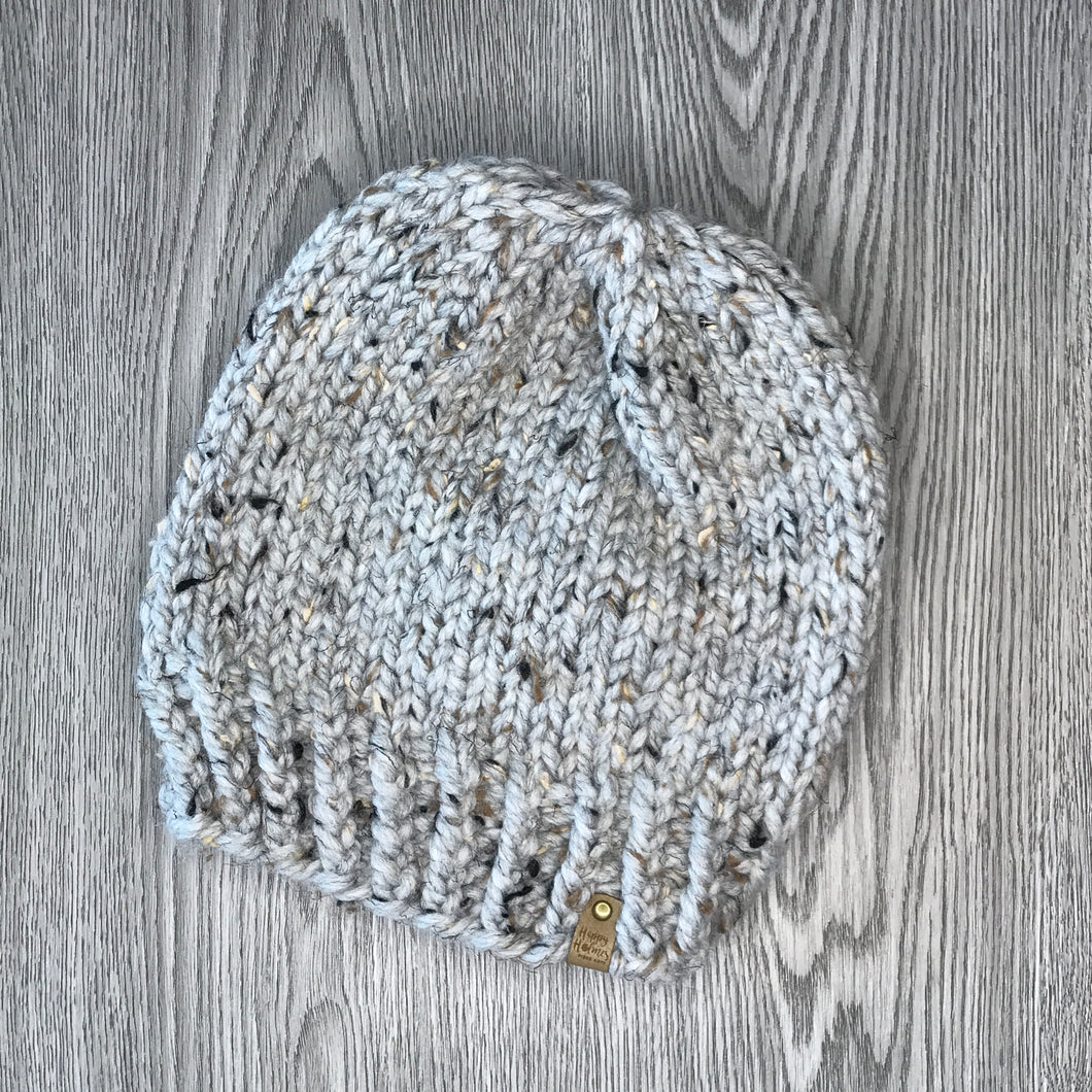 Beanie - Grey Tweed Adult  BA12