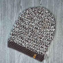 Load image into Gallery viewer, Slouchy Beanie - Adult cream / taupe  CR8