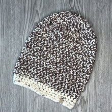 Load image into Gallery viewer, Slouchy Beanie - Adult cream / taupe CR7