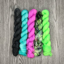 Load image into Gallery viewer, Mini Skein Set - Neon -  80/20 sock