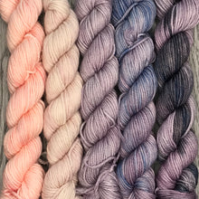 Load image into Gallery viewer, Mini Skein Set - Lilac Fade -  80/20 sock